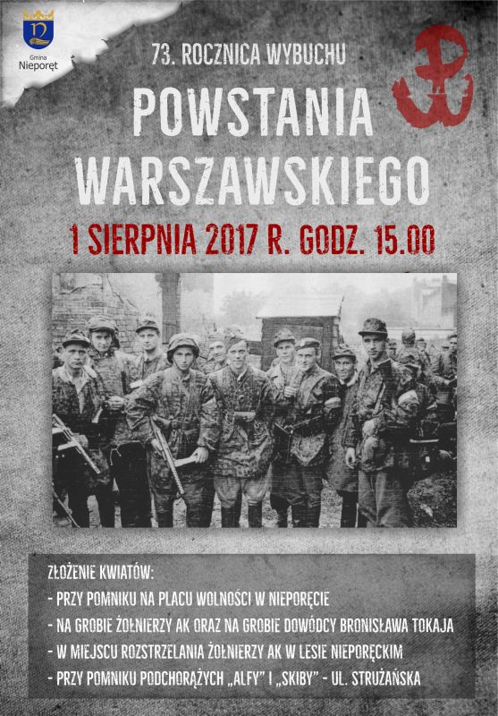 powstanie warszawskie biale litery