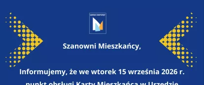 grafika z informacją dla mieszkańców