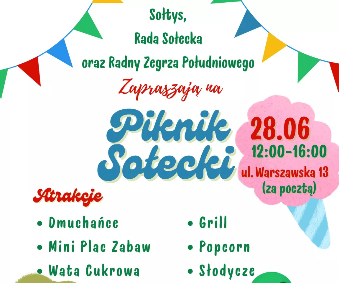 Kolorowy plakat przedstawiający bawiące się dzieci