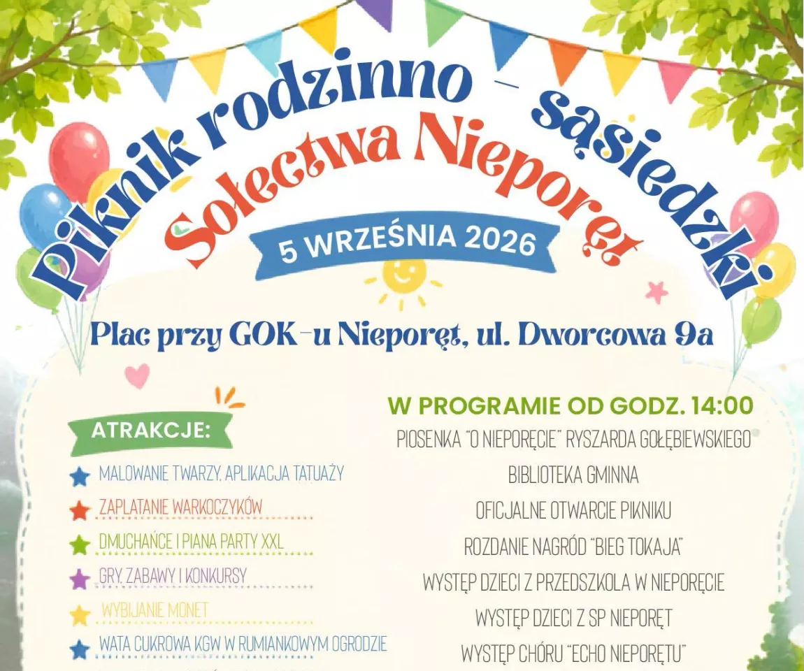 Plakat piknik