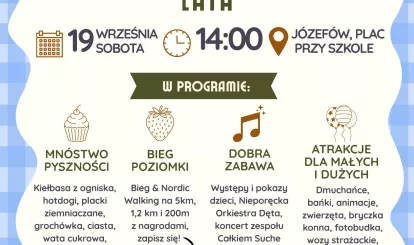 Plakat Piknik Józefów i Michałów Grabina