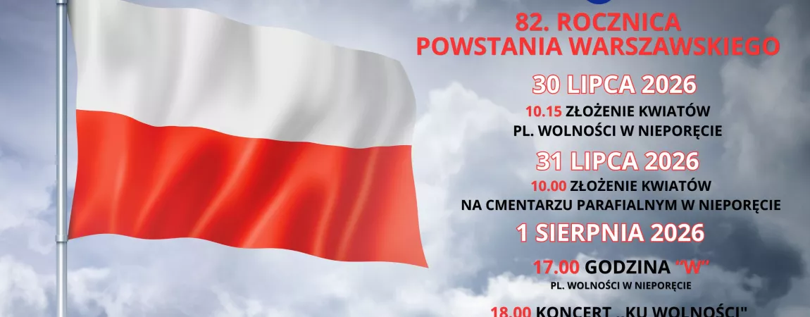 plakat 82. Rocznicy Powstania Warszawskiego