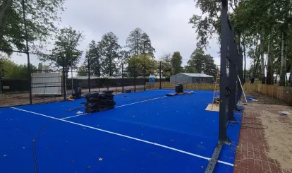 Budowa boiska do padla i minigolfa - zdjęcia z października 2026 r.