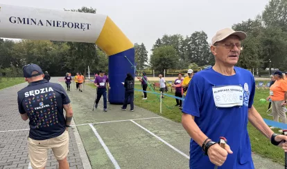 Olimpiada Seniorów Nieporęt 2026 - meta pierwszej konkurencji NordicWalking