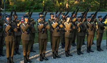 Uroczystości z okazji 106. rocznicy Bitwy Warszawskiej przy pomniku 28. Pułku Strzelców Kaniowskich w Wólce Radzymińskiej – wspólnie oddaliśmy hołd bohaterom - fot. Olo Wąsik
